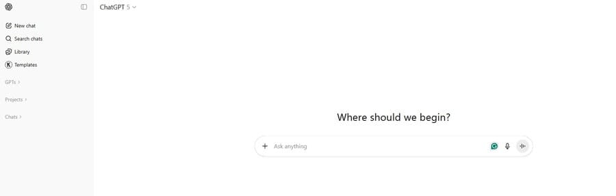 ChatGPT interface used for rewriting and ideation.